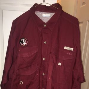 Columbia Bonehead L/S fishing shirt Florida State
